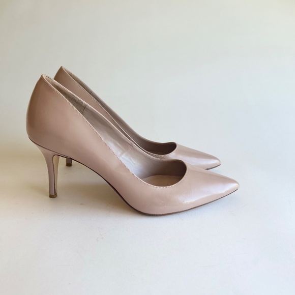Dune London Dust Pink Patent Leather Point Toe Heels size EUR 40, US 9.5 - Picture 2 of 13